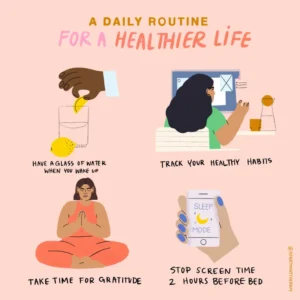 healthy lifestyle routine daily