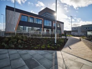 james martin cancer Stoke Mandeville Hospital building exterior in Aylesbury, Buckinghamshire